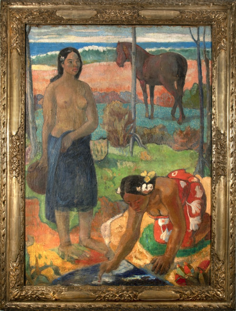 Paul Gauguin, “Beautes a Tahiti - Source sur la mer”, 1891-1893, oil on canvas, 104 x 77 cm