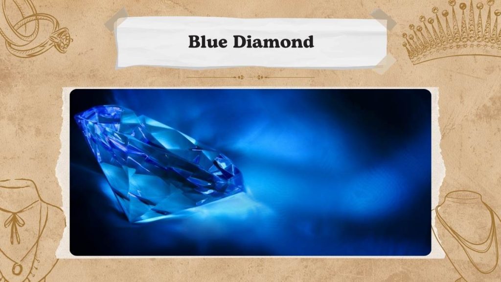 Blue diamond gemstone