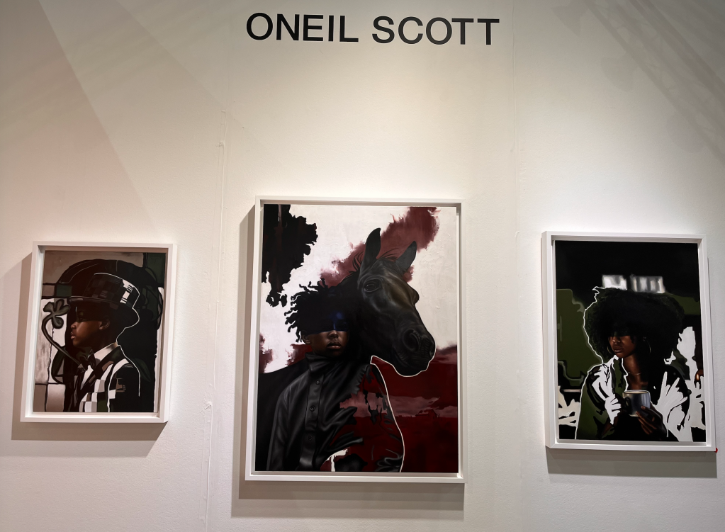 Three figural works by O'Neil Scott
